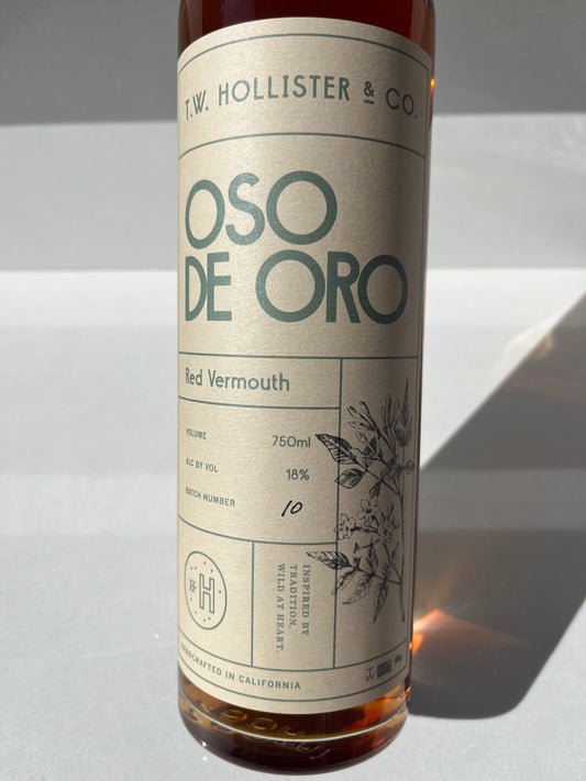 T.W. Hollister & Co. Oso de Oro Red Vermouth